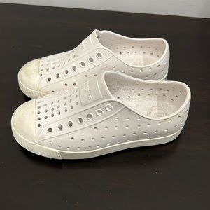 Kids white native water shoes
